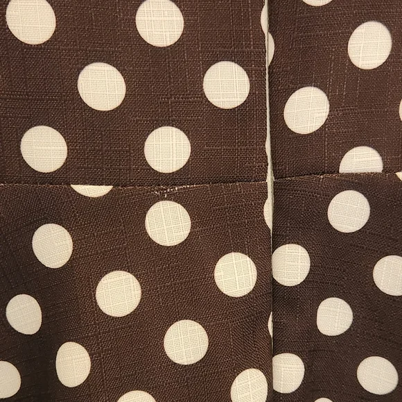 KASPER Brown Polka Dot Dress w/Belt - Picture 4 of 13